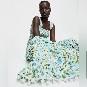Zara The Kandy’ Floral Maxi Dress Blue/green/white floral Medium